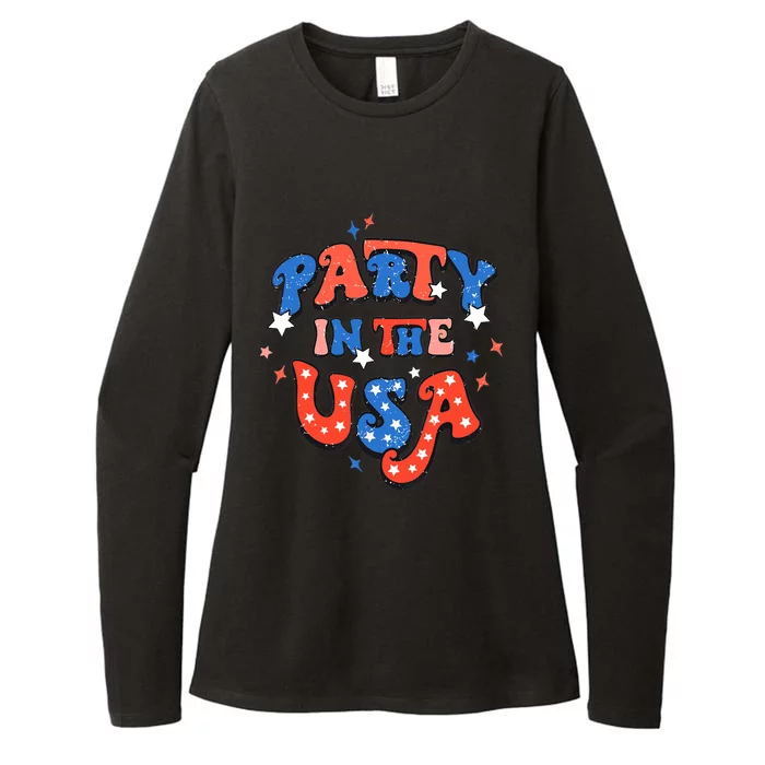 Party In The USA 4th Of July Independence Day USA Vintage Womens CVC Long Sleeve Shirt