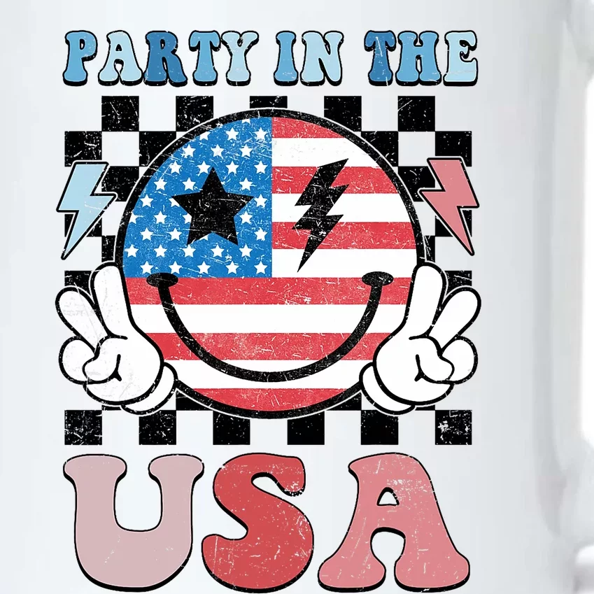 Party In The Usa Flag 4th Of July Black Color Changing Mug