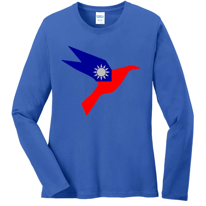 Peace In Taiwan Dove Stand With Taiwan Support Taiwan Gift Ladies Long Sleeve Shirt