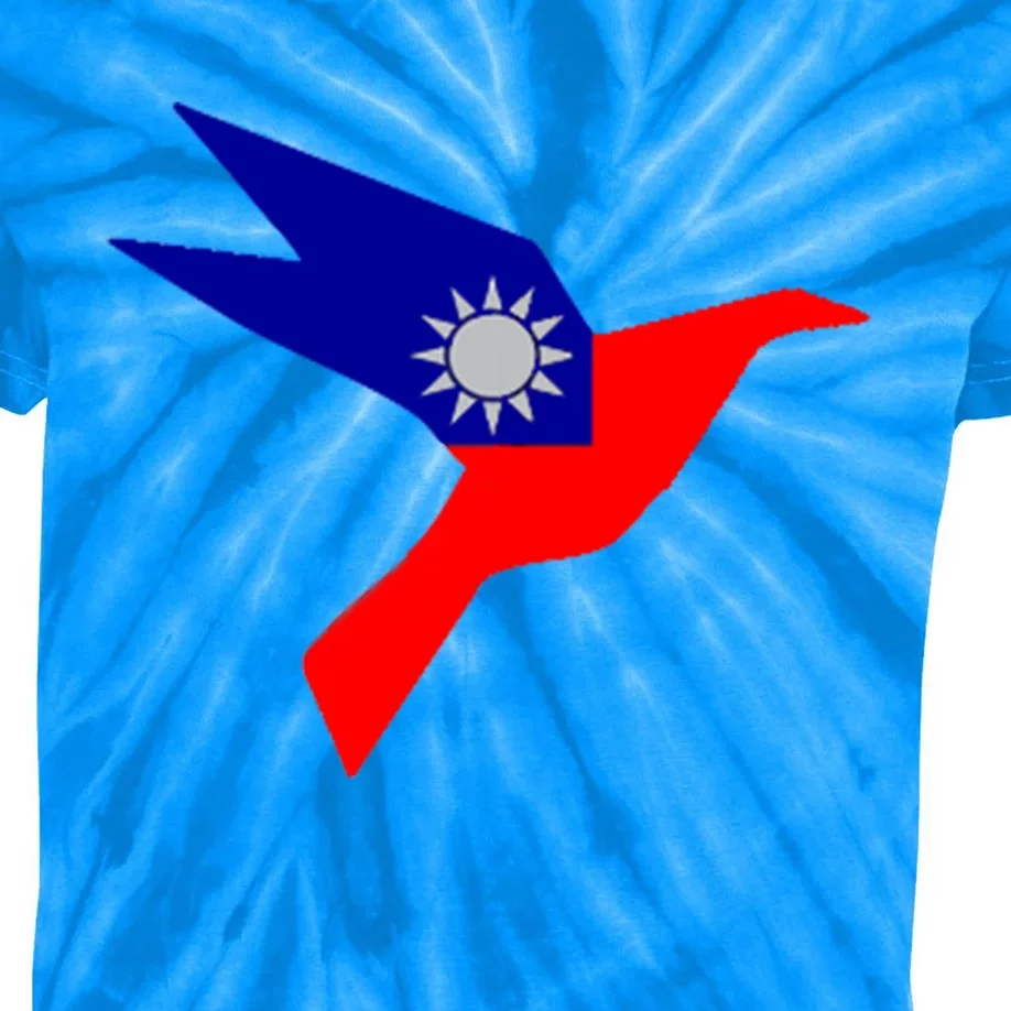 Peace In Taiwan Dove Stand With Taiwan Support Taiwan Gift Kids Tie-Dye T-Shirt