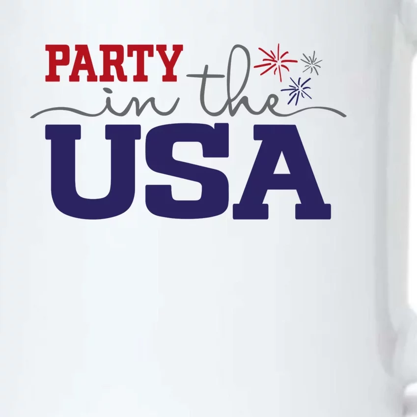 Party In The USA Fourth Of July Black Color Changing Mug