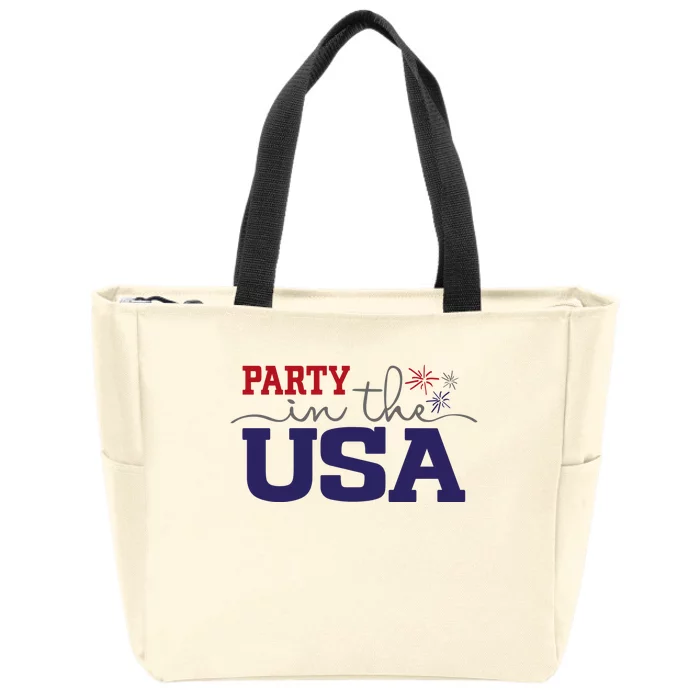 Party In The USA Fourth Of July Zip Tote Bag