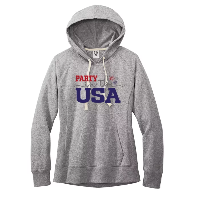 Party In The USA Fourth Of July Women's Fleece Hoodie