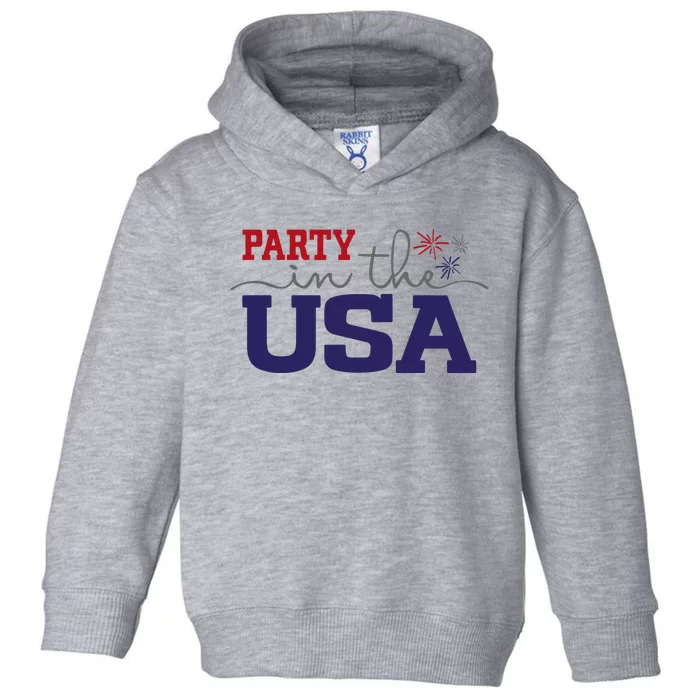 Party In The USA Fourth Of July Toddler Hoodie