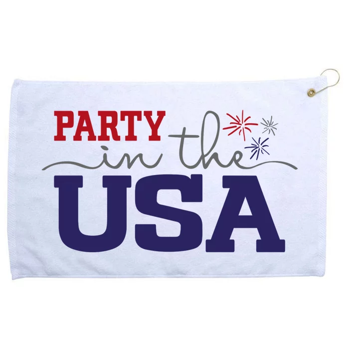 Party In The USA Fourth Of July Grommeted Golf Towel