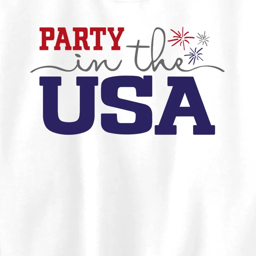 Party In The USA Fourth Of July Kids Sweatshirt