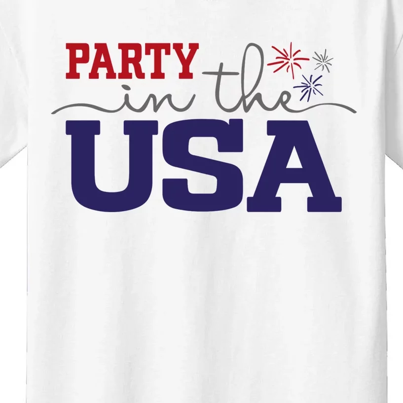 Party In The USA Fourth Of July Kids T-Shirt