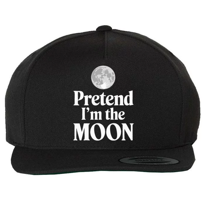 Pretend IM The Moon Wool Snapback Cap