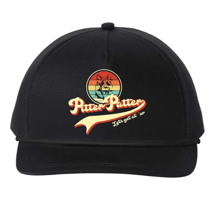 Pitter Patter Let's Get At Er Retro Snapback Five-Panel Rope Hat