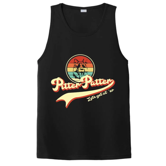 Pitter Patter Let's Get At Er Retro Performance Tank