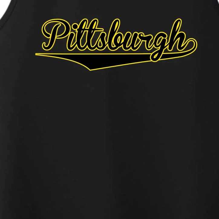 Pittsburgh Classic Baseball Logo Performance Tank