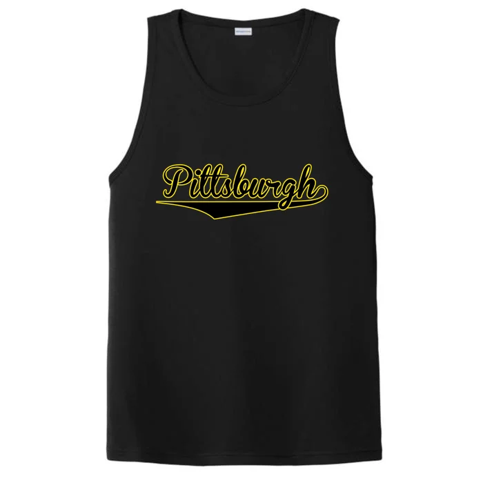 Pittsburgh Classic Baseball Logo Performance Tank