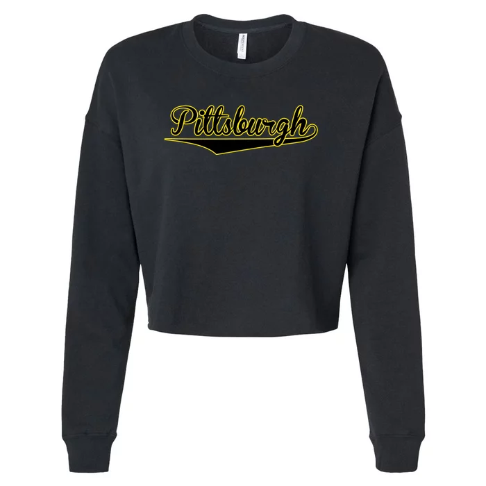 Pittsburgh Classic Baseball Logo Cropped Pullover Crew