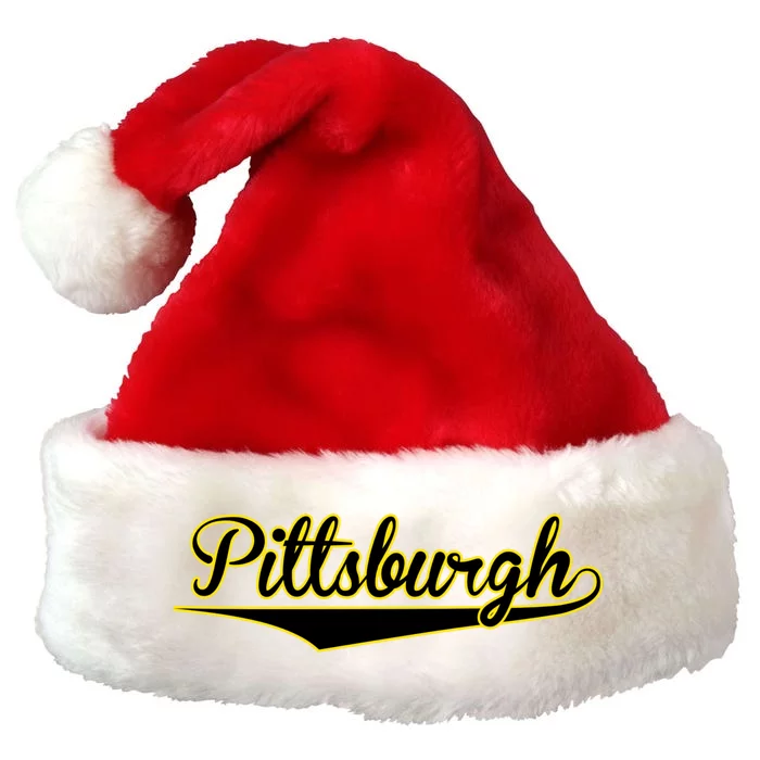 Pittsburgh Classic Baseball Logo Premium Christmas Santa Hat