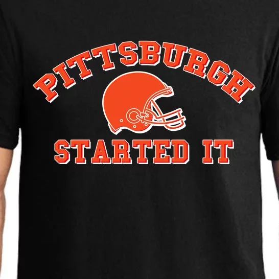 Pittsburgh Started It Football Pajama Set