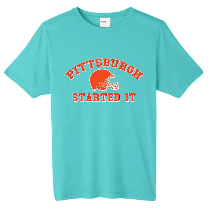 Pittsburgh Started It Football ChromaSoft Performance T-Shirt