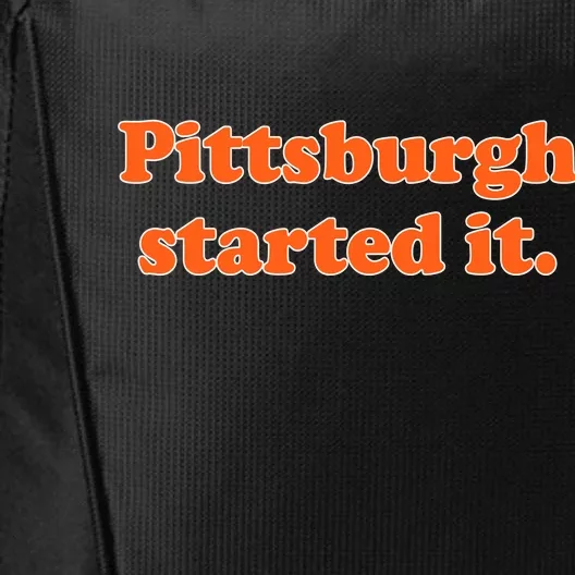 Pittsburgh Started It Funny Football City Backpack