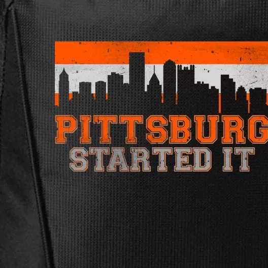 Pittsburgh Started It Skyline City Backpack