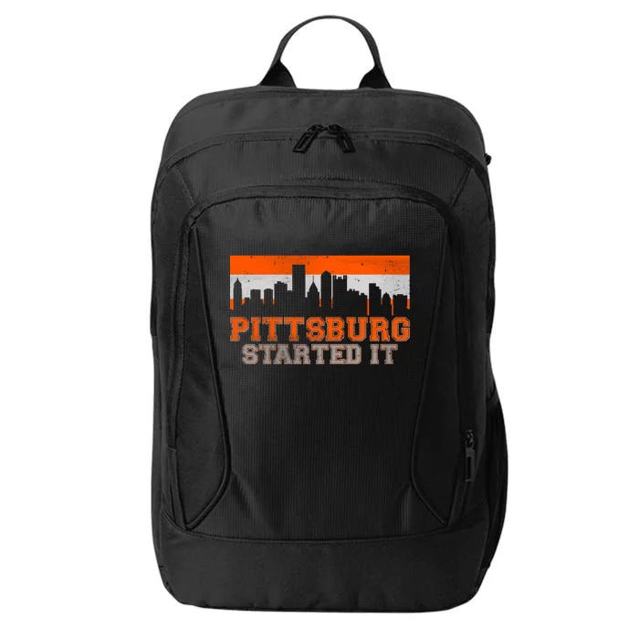 Pittsburgh Started It Skyline City Backpack