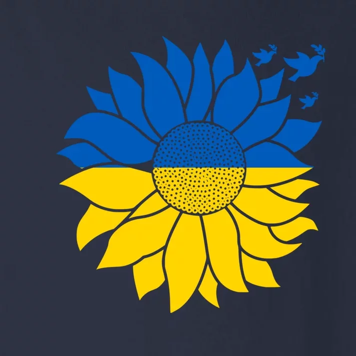 Peace in Ukraine Sunflower Design for Wo Ukrainian Flag Toddler Long Sleeve Shirt