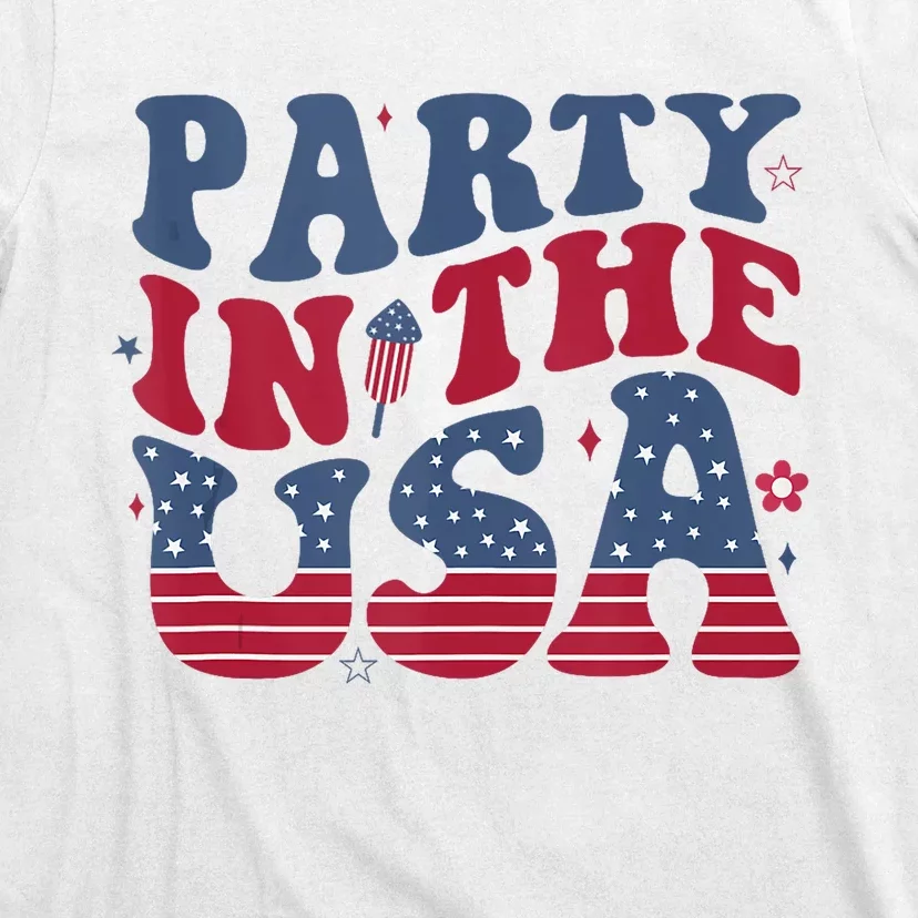 Party In Usa 4th Of July Flag American T-Shirt