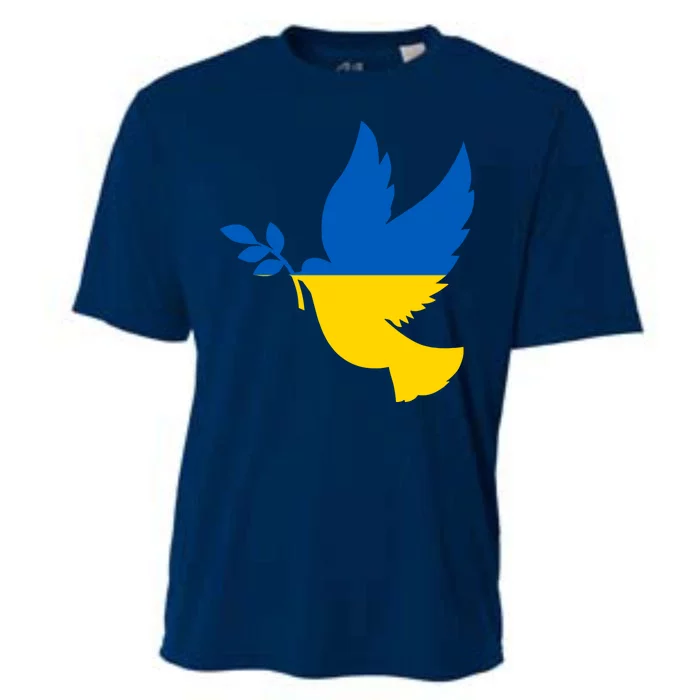 Peace In Ukraine Dove Cooling Performance Crew T-Shirt