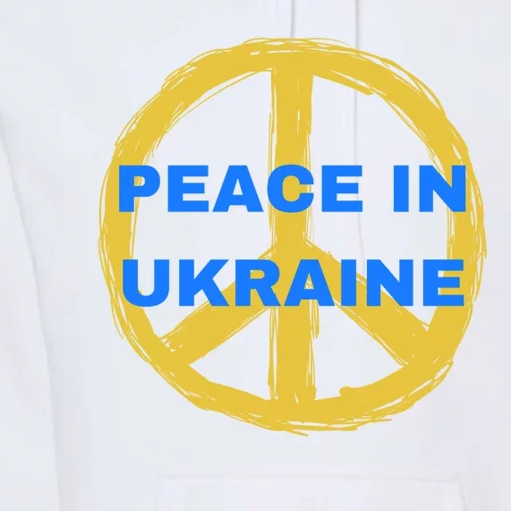 Peace In Ukraine Premium Hoodie