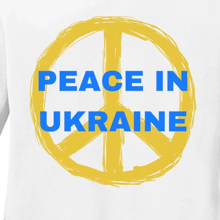 Peace In Ukraine Ladies Long Sleeve Shirt