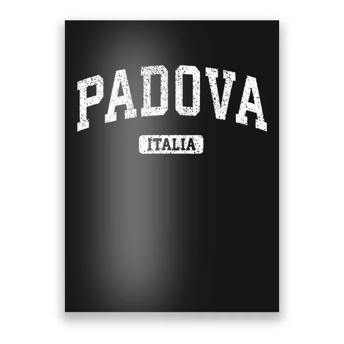 Padua Italy Vintage Sports Design Poster