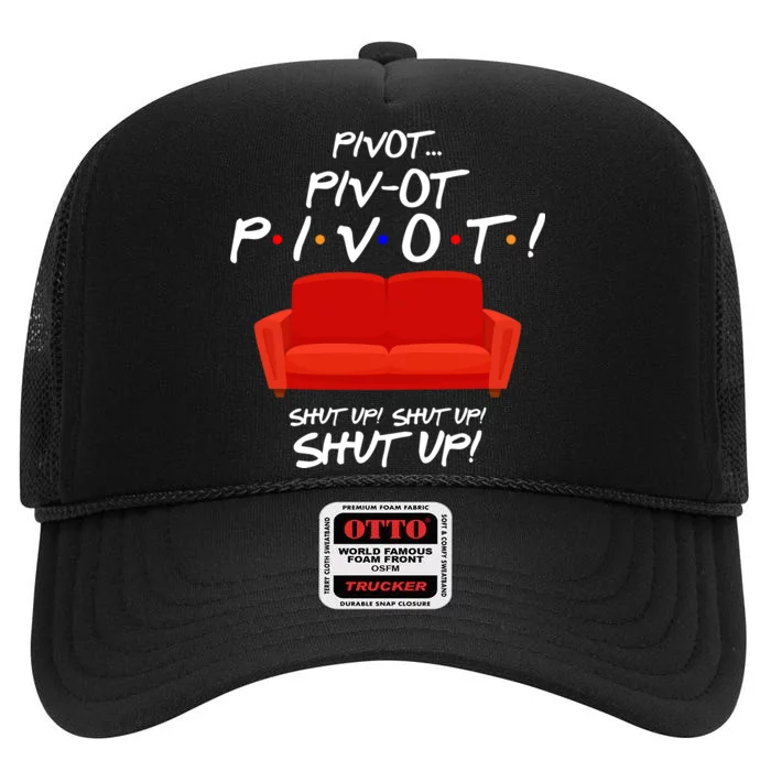 Pivot Couch Shut Up High Crown Mesh Trucker Hat