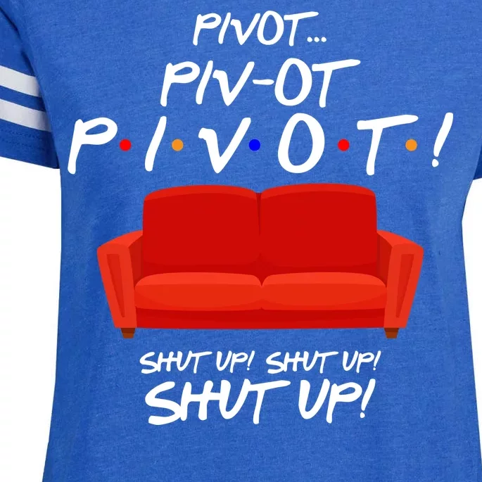 Pivot Couch Shut Up Enza Ladies Jersey Football T-Shirt