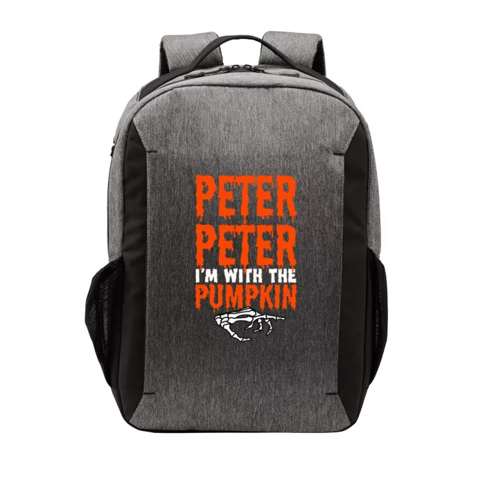 Peter Im With The Pumpkin Halloween Costume Couple Vector Backpack