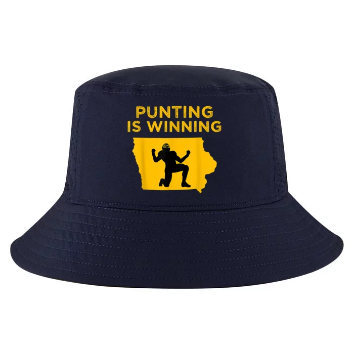 Punting Is Winning Iowa I Cheer For The Punter Cool Comfort Performance Bucket Hat