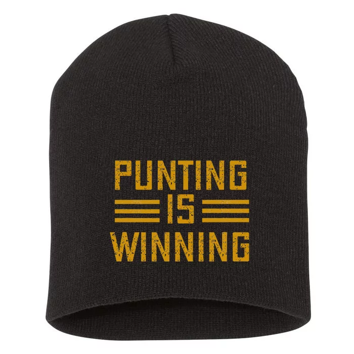 Punting Is Winning Short Acrylic Beanie