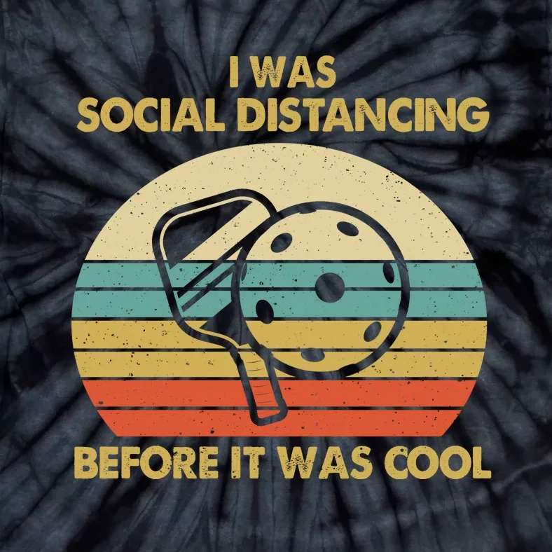 Pickleball I Was Social Distancing Tie-Dye T-Shirt