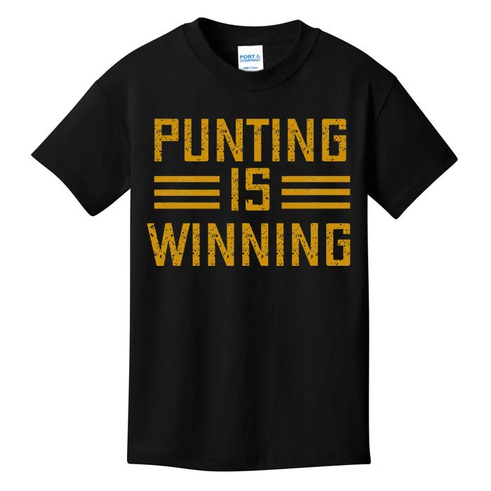 Punting Is Winning Kids T-Shirt