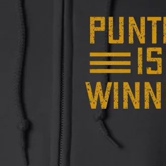 Punting Is Winning Full Zip Hoodie