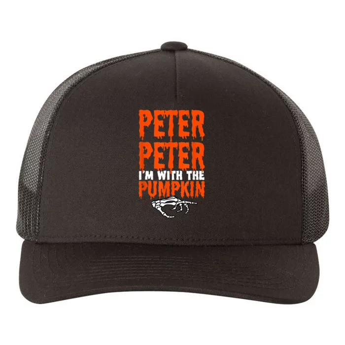 Peter I'm With The Pumpkin Halloween Costume Couple Yupoong Adult 5-Panel Trucker Hat