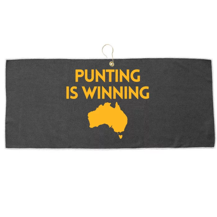 Punting Is Winning Large Microfiber Waffle Golf Towel