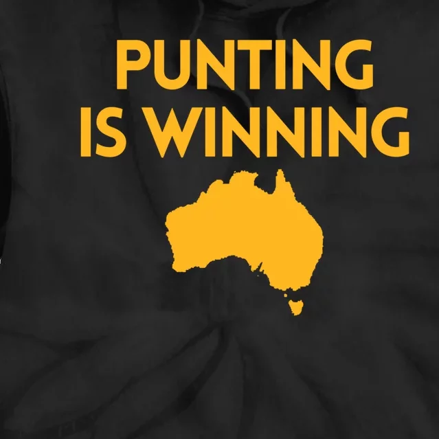 Punting Is Winning Tie Dye Hoodie