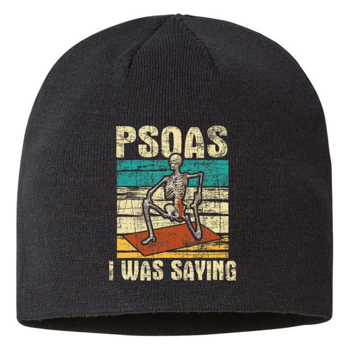 Psoas I Was Saying Massage Therapist Therapy LMT Masseuse 8 1/2in Sustainable Knit Beanie