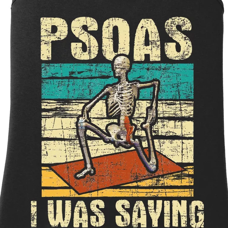 Psoas I Was Saying Massage Therapist Therapy LMT Masseuse Ladies Essential Tank