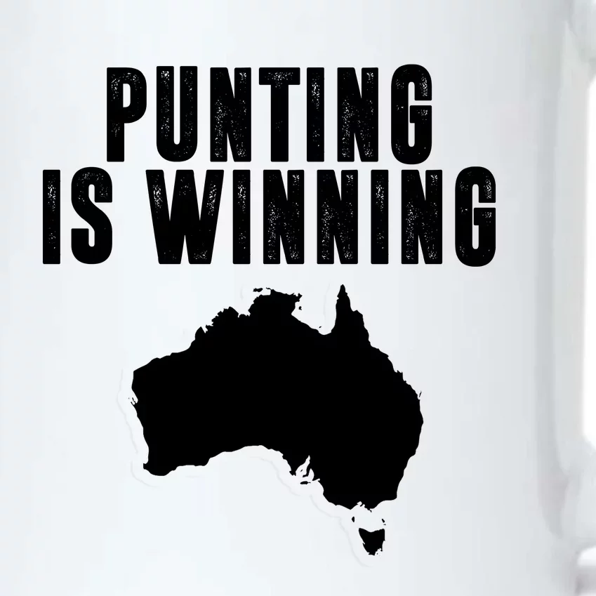 Punting Is Winning Football Fan Black Color Changing Mug