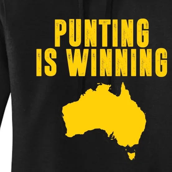 Punting Is Winning Football Fan Women's Pullover Hoodie