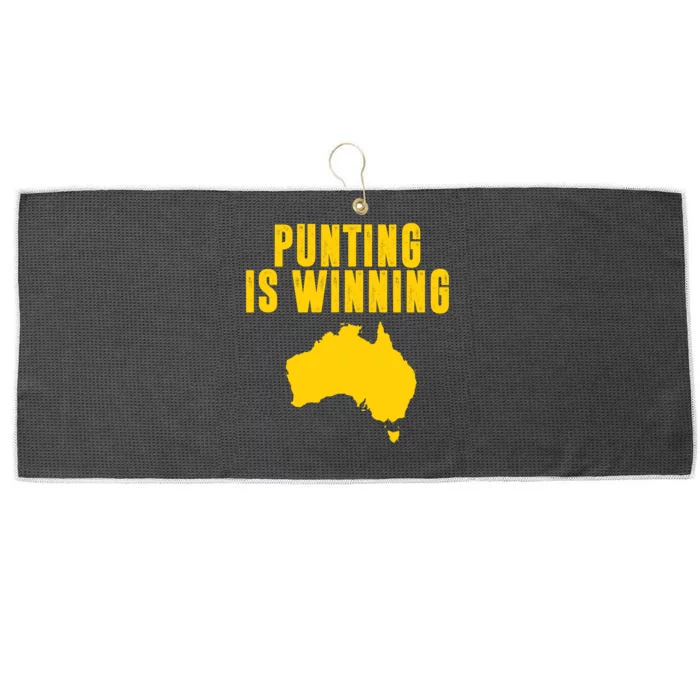 Punting Is Winning Football Fan Large Microfiber Waffle Golf Towel