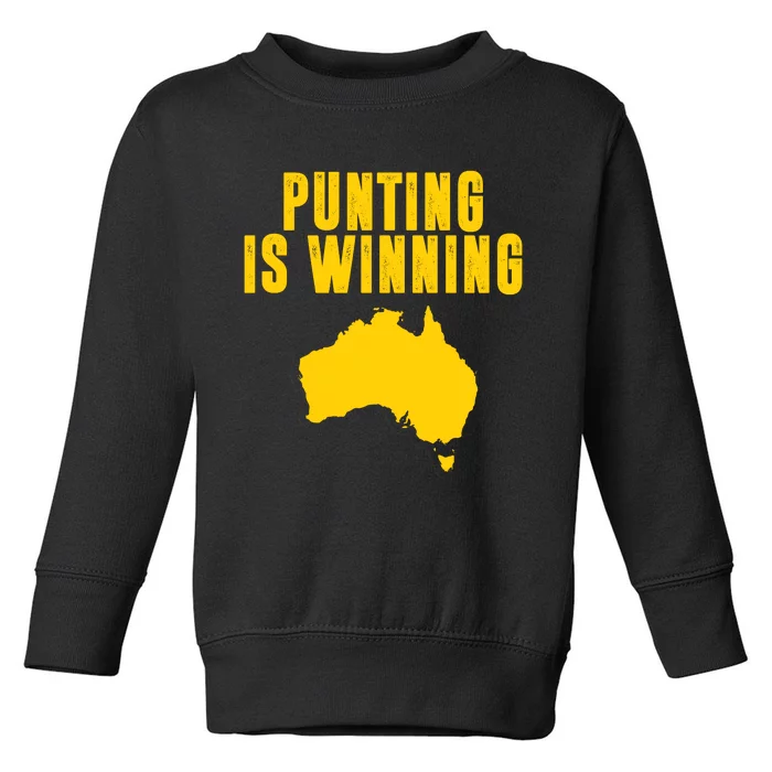 Punting Is Winning Football Fan Toddler Sweatshirt