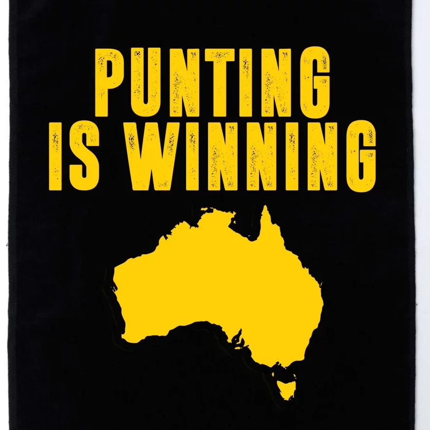 Punting Is Winning Football Fan Platinum Collection Golf Towel