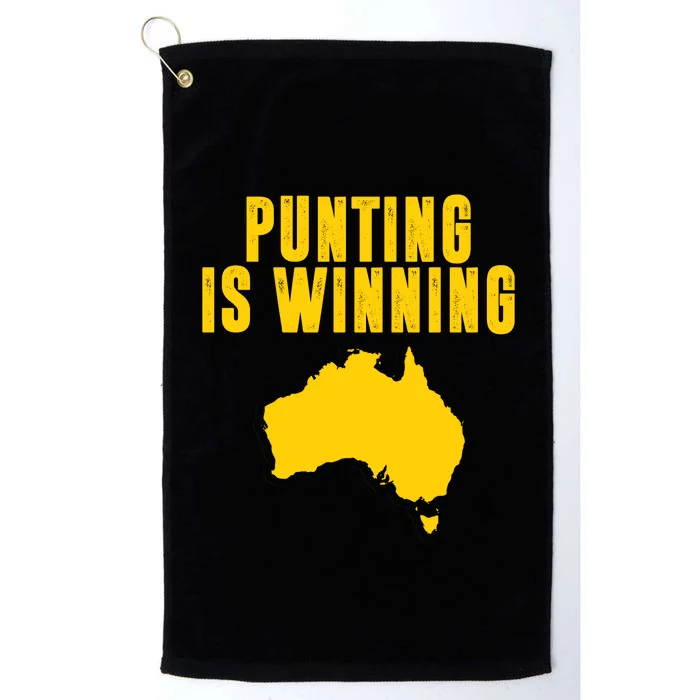 Punting Is Winning Football Fan Platinum Collection Golf Towel