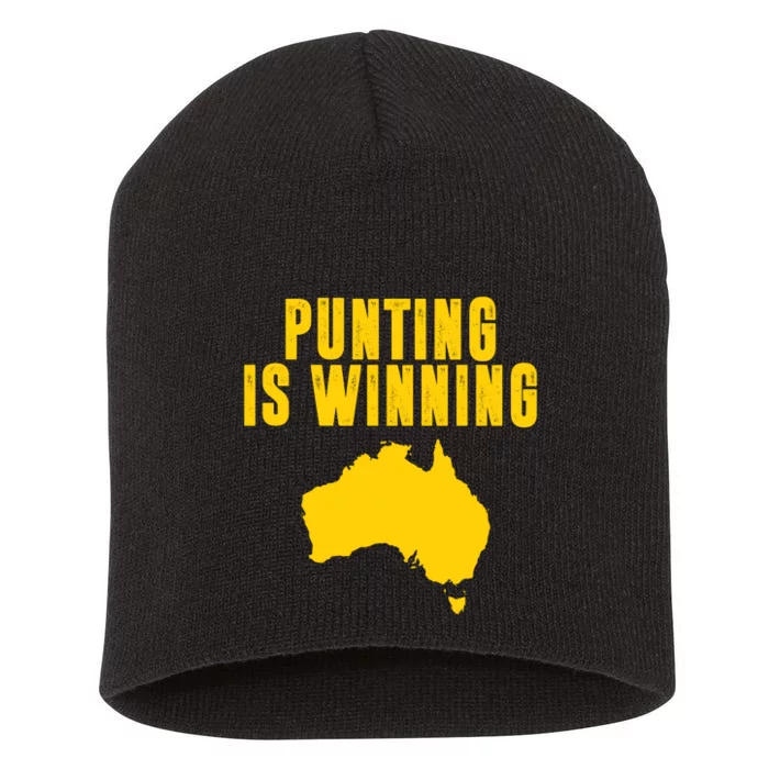 Punting Is Winning Football Fan Short Acrylic Beanie