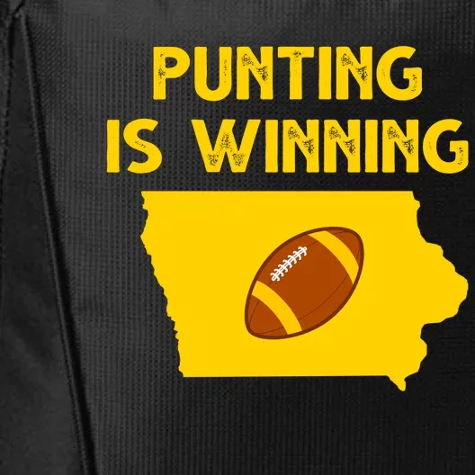 Punting Is Winning Iowa Football City Backpack